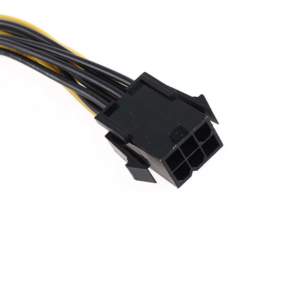 1 PC 6 Pin PCI-E Module Female To Dual 8 Pin 6+2P Male Video Card Power Adapter Cable