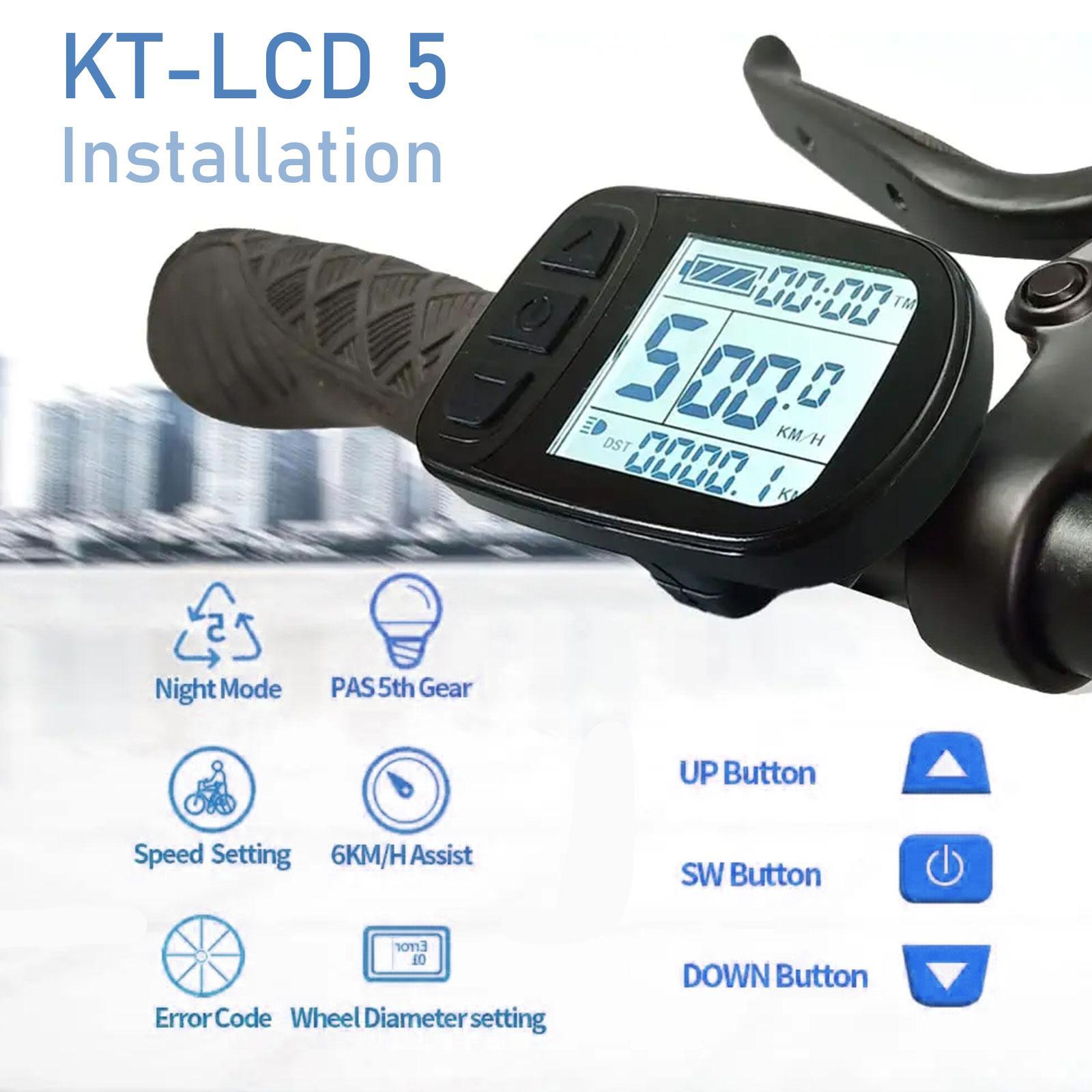 24v 36v 48v intelligent kt lcd lcd 5 disp ktlcd 5 ... – Vicedeal