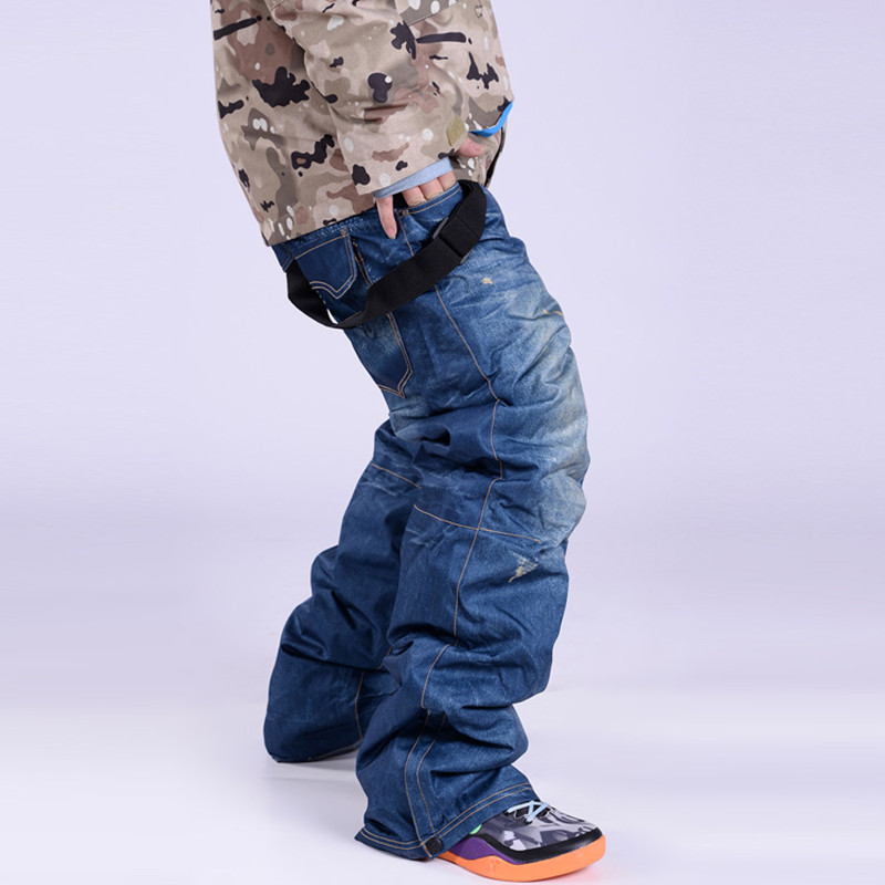 SAENSHING Outdoor Men Ski Pants Warmth Thicken Snowboarding Pants Waterproof Windproof Breathable Male Winter Ski Snow Trousers