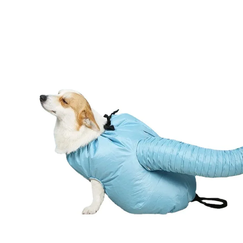 Dog Drying Bag Portable Foldable Grooming Kit Fast Hair Blow Dryer Automatic Water Blowing for Small/Medium Pets Home Use