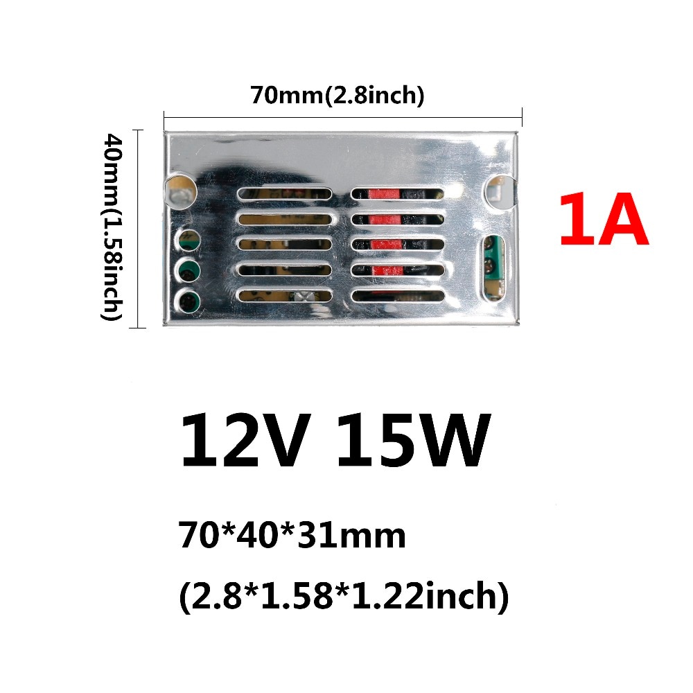 Led driver 220v to 12v 12w/15w/24w/25w/36w/60w/80w/100w/120w til led strømforsyning spænding kontrol lys transformere
