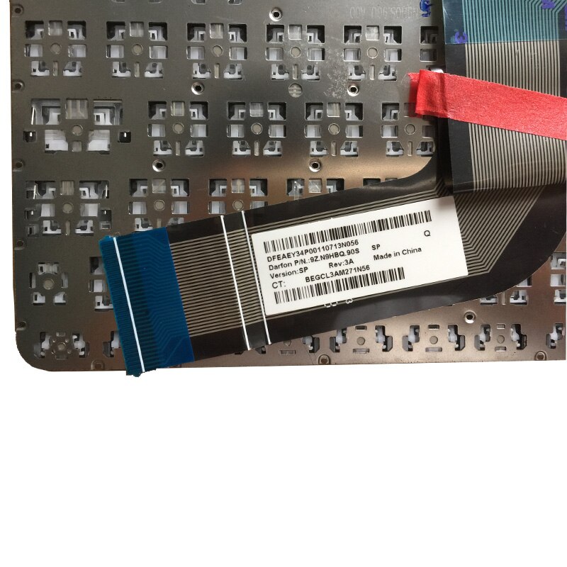 Spaans Laptop Toetsenbord Voor Hp Pavilion 15-p223nr 15-p224nr 15-p225nr 15-p226nr 15-p227nr Verlicht Toetsenbord