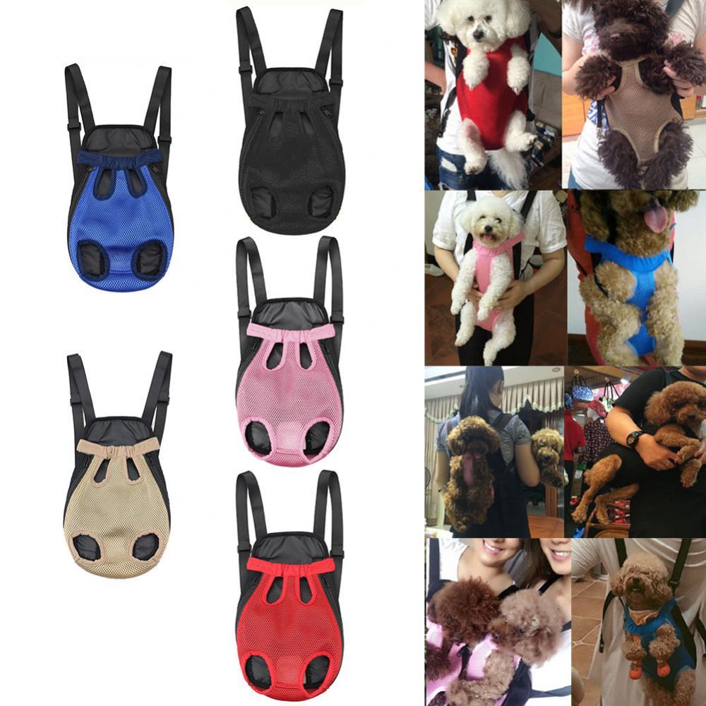 80% Sales! Pet Carrier Backpack Adjustable Front Cat Dog Legs Tail Out Chest Travel Bag