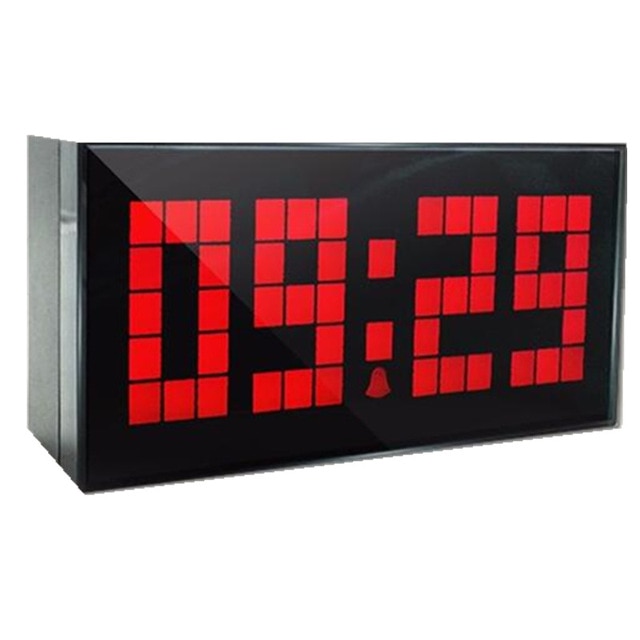 Digitale klok groot groot jumbo led snooze wandklok bureauklok led klok digitale thermometer datum binnenklok kalender