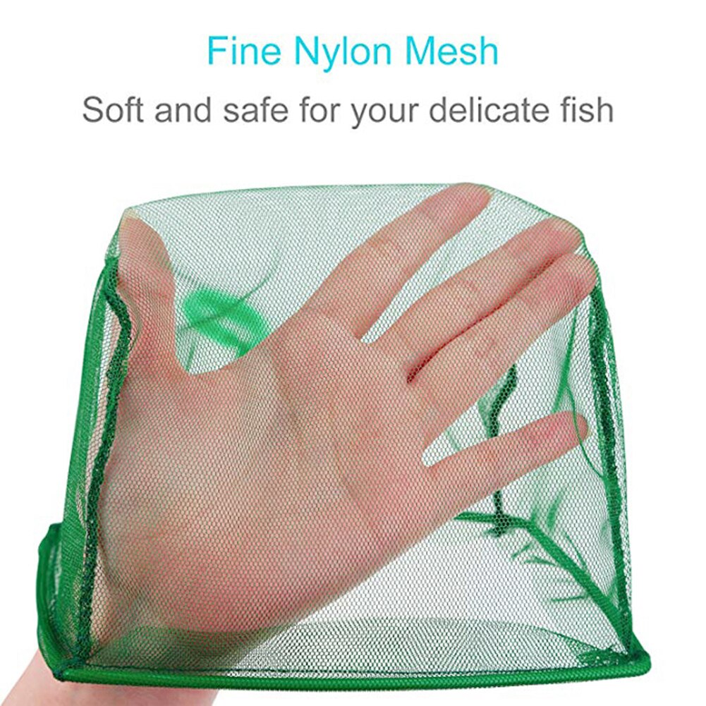 Portable Aquarium Fish Shrimp Quick Catch Net Mesh Fishnet Long Handle Tool Cleaning Tools