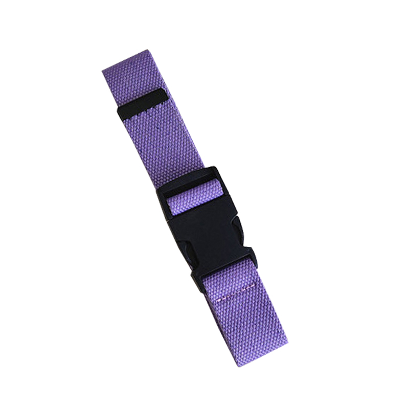 Moda Femminile Lunga Cinghia di Tela di canapa Cintura Regolabile con La Plastica facile da Legare Fibbia casuale Colorato Ceinture jeans della Cinghia Dei Pantaloni: VIOLA