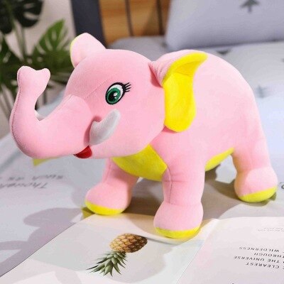 Leuke Nuttig Leuke Cartoon Olifant 45/65Cm Levensechte Kalmerende Pop Gevuld Zacht Kussen Sofa Kussen Verjaardag: 45cm pink elephant