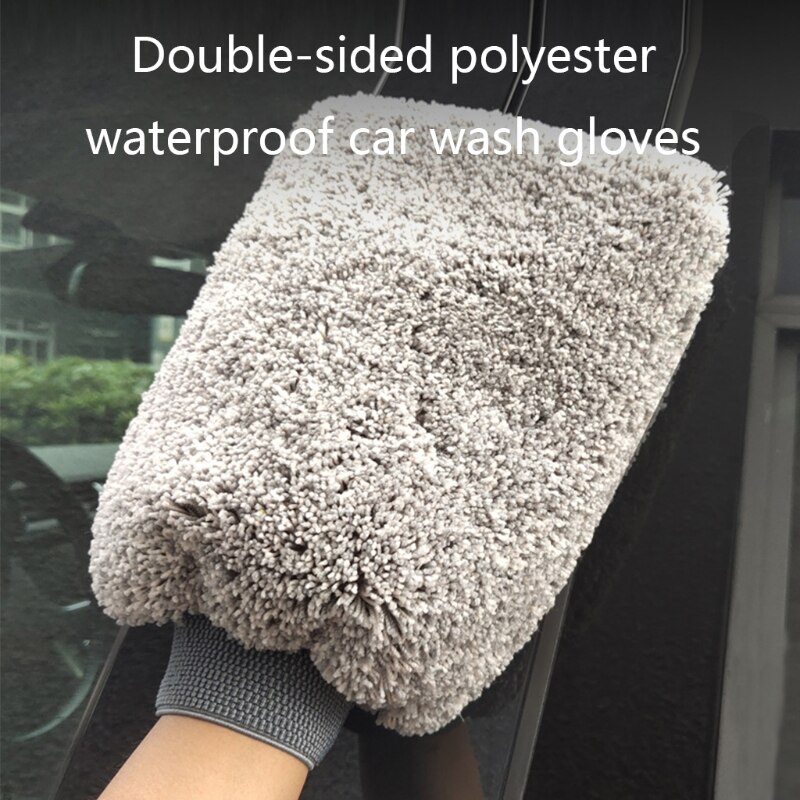 CHENKEE Kit Nettoyage Voiture 6PCS - 2 Gants Microfibre, 2 Chiffons + 2 Brosses Pour Lavage Et Entretien Auto