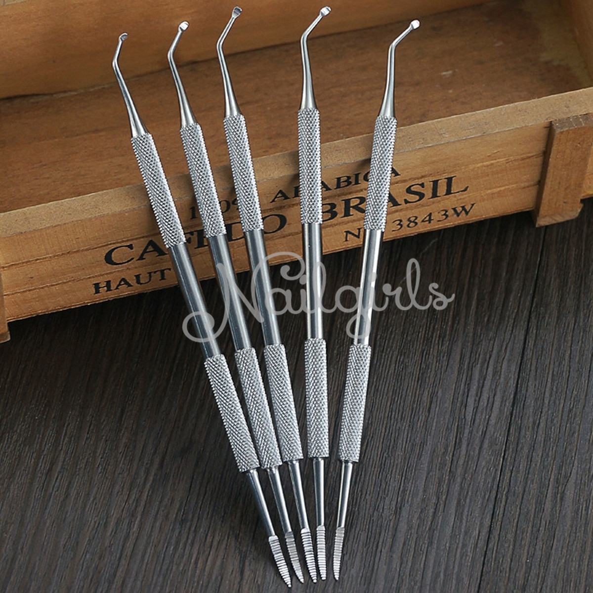 2IN1 Double Ended Ingrown Toe Nail Correction Lifter File Clean Installation Tool Foot Nail Care Hook Pedicure