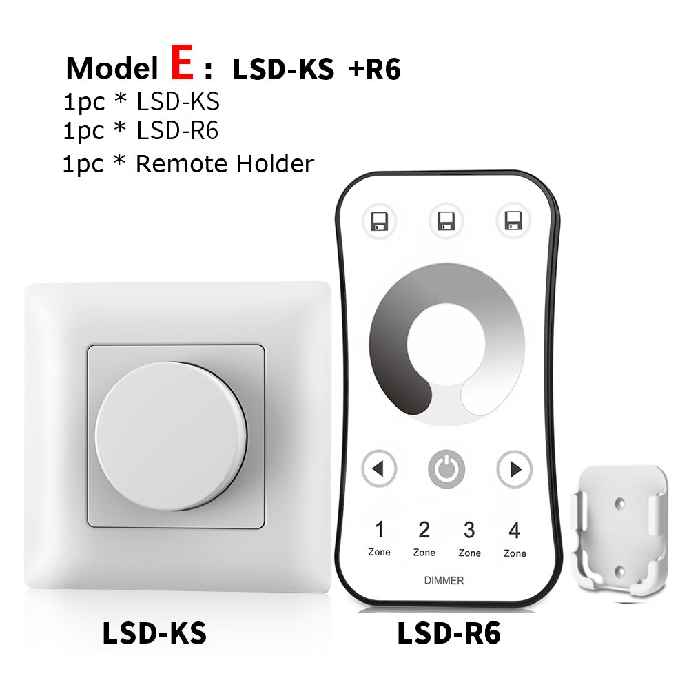 220v led dimmer 230v 110v trådløs ac triac dimmer led 220v bryter med 2.4g fjernkontroller for led pære lamper