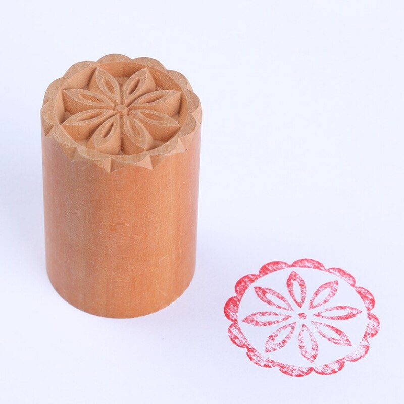 Wooden Cookie Embossing Stamp Set Dessert Stamp DIY Baking Pastry Decoration Mold Cake Tools Kitchen Bakery Accessories: 8