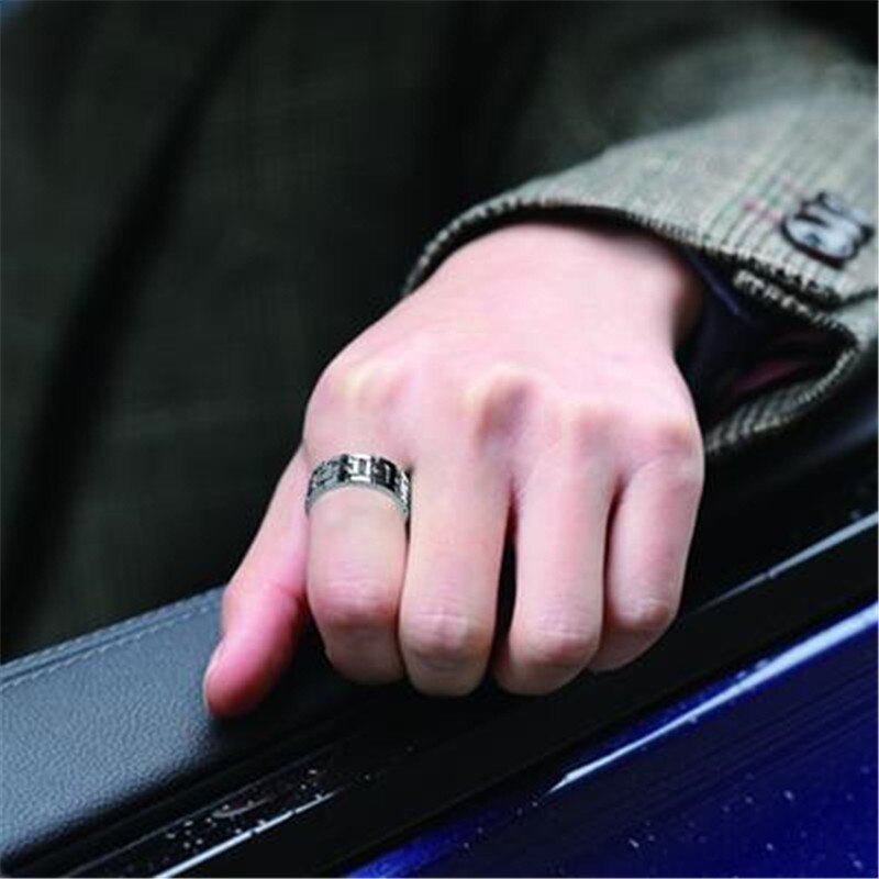 FDLK-Anillo de circonia cúbica para hombre, Joyería Moderna de Color plateado AAA, joyería de compromiso, joyería de boda, anillo con personalidad, tamaño 6-13