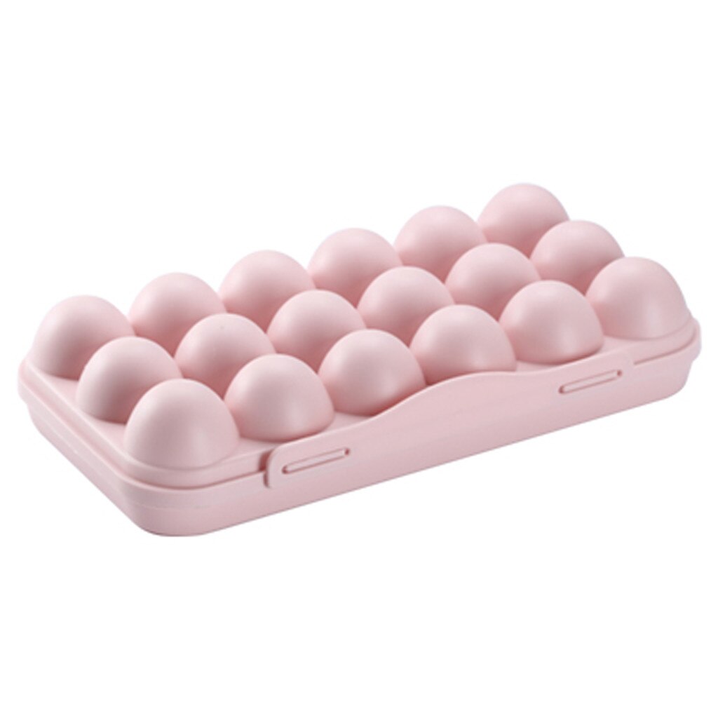 Porte-oeuf | Boîte de rangement d'œufs, bac à légumes de réfrigérateur, conteneur de rangement de cuisine domestique, organisateur de stockage d'œufs alimentaires: Pink 