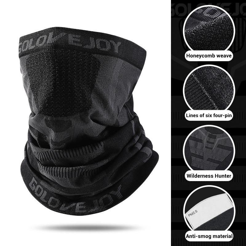 Cycling Face Cover Mask Outdoor Wicking Lightweight Breathable Sports Headband Dust-proof Cationic Fiber Scarf: The Dark Knight Pro