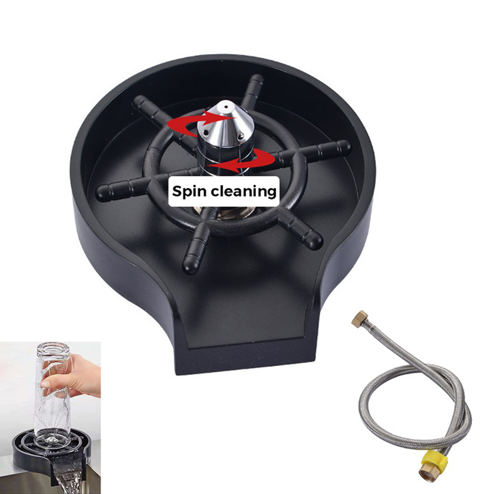 Faucet Glass Rinser for Kitchen Sink Automatic Cup... – Grandado