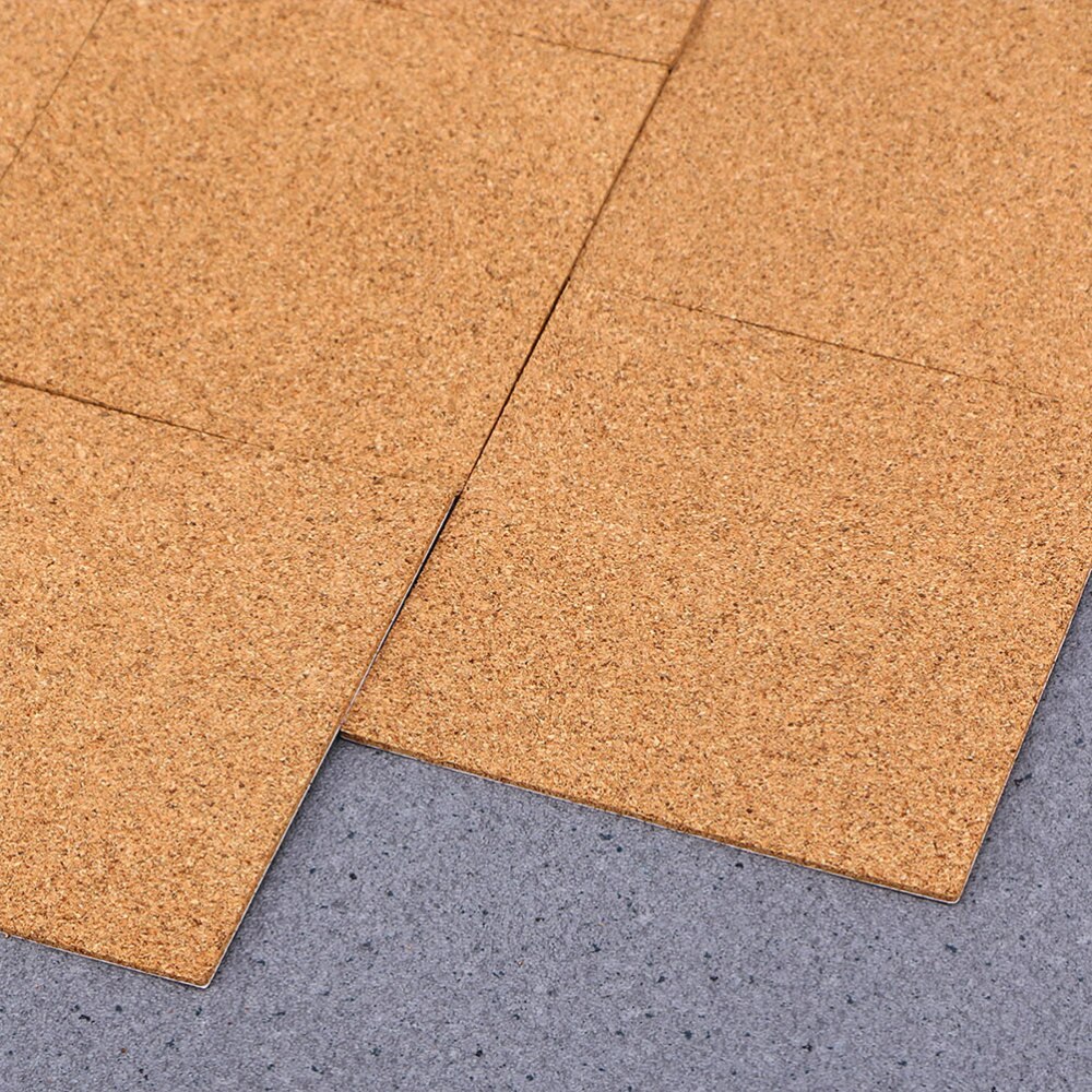 36pcs Self-adhesive Cork Coasters Squares Cork Mats Cork Backing Sheets for Coasters DIY Crafts Supplies(10x10cm)