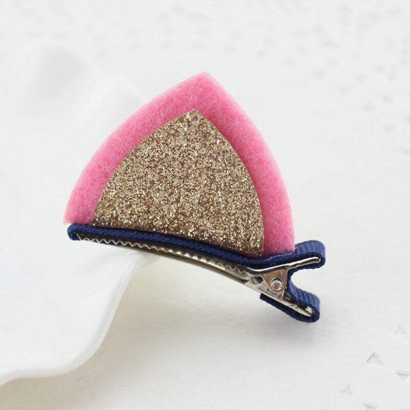 Lovely Fashion Nwborn Criança Infantil Crianças Grils Bebê Orelha de Gato Presilhas Grampo de Cabelo Barrette Hairpin