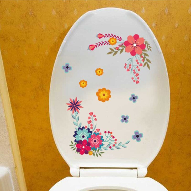 Bloem Muurschildering Wc Stickers Badkamer Decoratie Stickers Badkamer Decoratie Zelfklevende Schilderijen Giraffe Geplaveide: 12