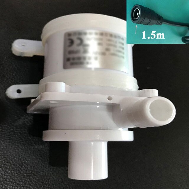 1 X DC 12V Water Circulation Pump Solar Water Pump Brushless Motor 800L/H 18W: White