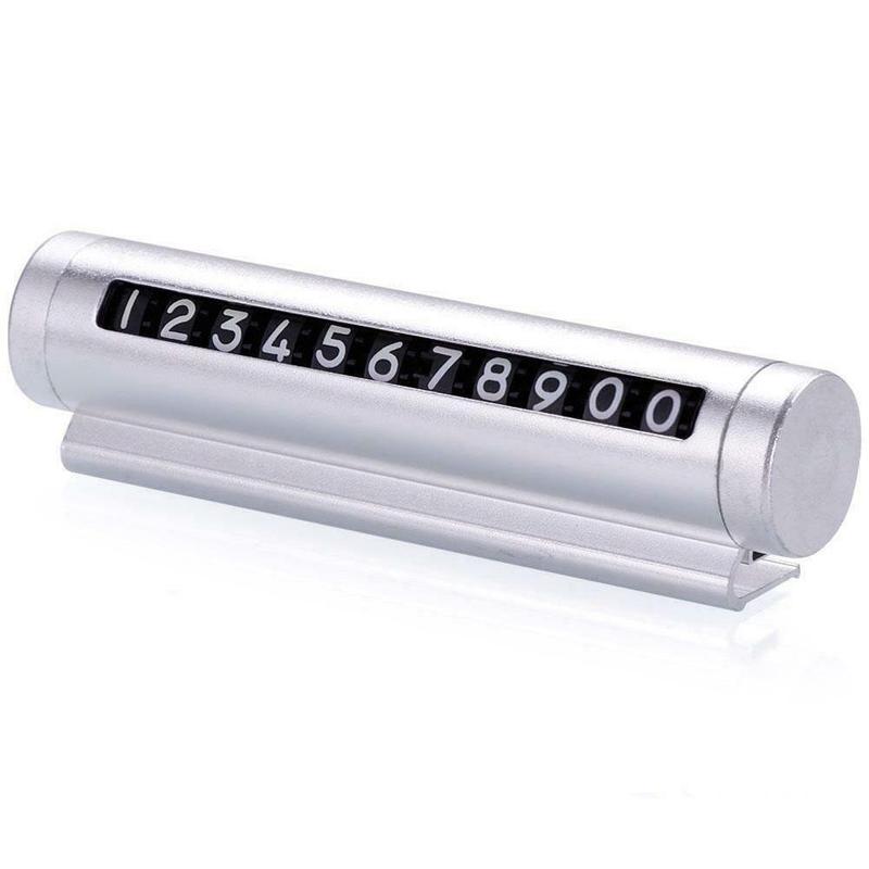 Luminous Car Temporary Parking Card Phone Number Plate Magnetic Adsorption 3D Auto Mobile Phone Number Card Car Sticker