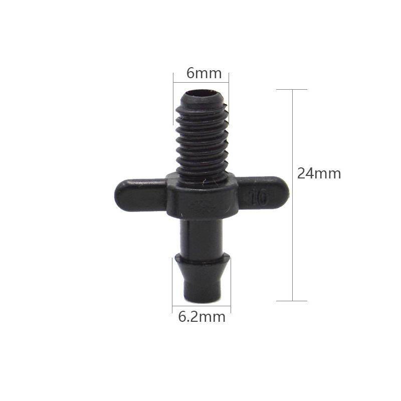 50 Stuks 4/7Mm Splitter Adapter Connector Weerhaak En Tuin Irrigatie Slangen Pvc Fittingen 6Mm Draad Koeling Plant Bewatering