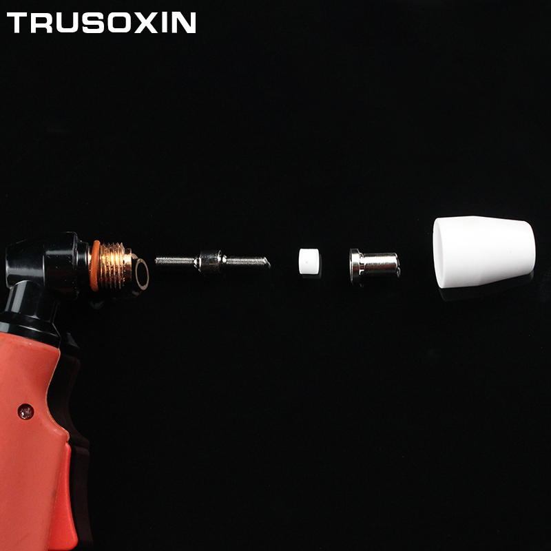 21 Pcs PT31 Torch Hafnium Draad Ni Verbruiksartikelen Uitgebreide PT-31 Tips En Elektrode Voor 40A 50A Air Plasma Cutter