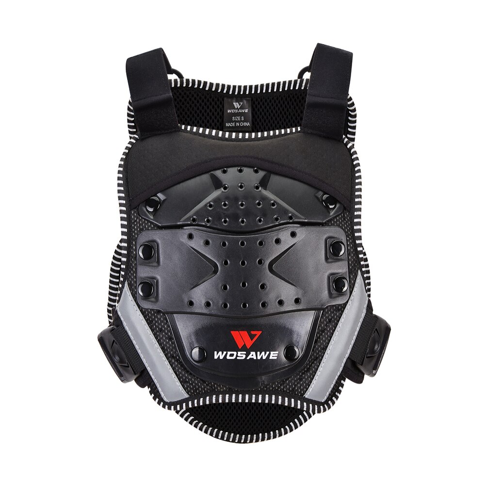 WOSAWE niños motocicleta armadura cuerpo Moto chaqueta espalda hombro niños cuerpo Protector engranaje Motorcross rodilleras codo Protector