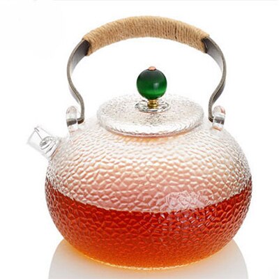 Hammer Beam Glass Teapots High Temperature Kettle Electric Ceramic Stove Open Fire Boil Teapot Coffee Juice Drink Cold Kettle: A