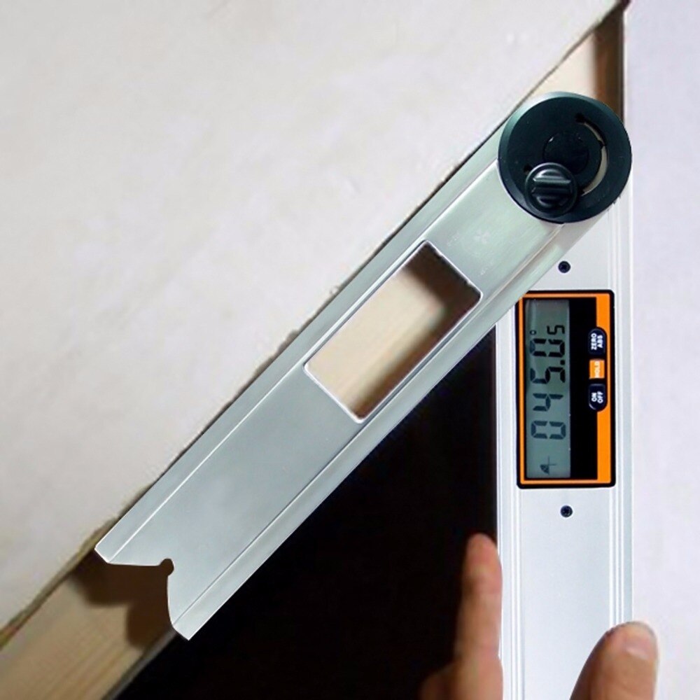 Digital Waterproof Angle Finder Gauge Protractor Meter Bubble Spirit Level 360 degree with Analog Quadrant Display