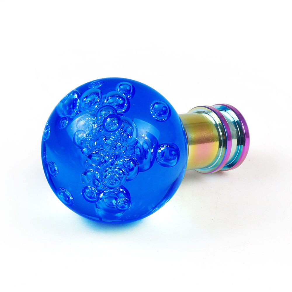 Car Manual Shift Knob Acrylic Gear Shifter Head Shift Knob Stick Crystal Transparent Bubble Pink Blue Clear Gear Shift Knob
