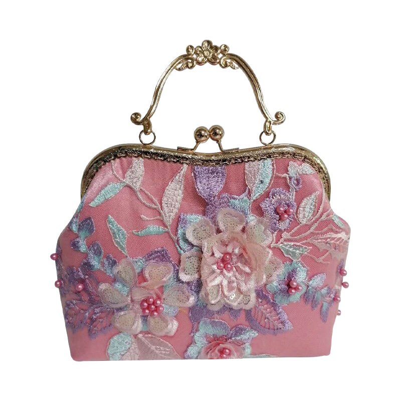 2022 primavera rosa flores saco de casamento bloqueio sacos de concha corrente feminina ombro crossbody bolsa tote bolsas femininas: Default Title
