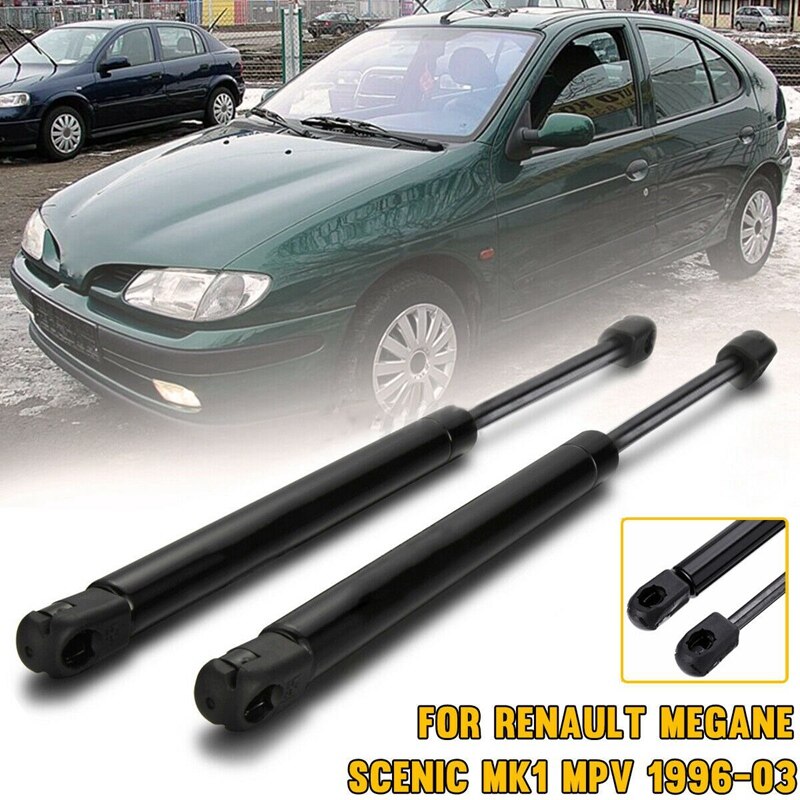 2Pcs Tailgate Boot Trunk Gas Spring Support Struts Lift 615mm for Renault Megane Scenic Mk 1 MPV 1996-2003