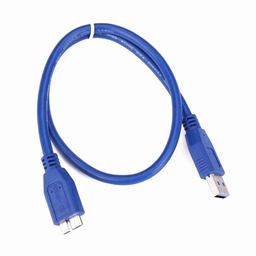 Usb 3.0 A Naar Micro B Kabel Voor Wd Seagate Voor Samsung Externe Harde Schijf Multi-Functionele Blauw B kabel