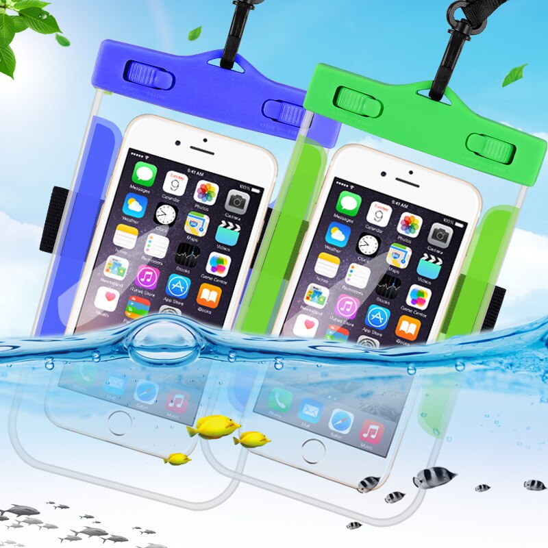 Universelle Wasserdichte praktisch fallen Für iPhone Xs X 8 11 7 Samsung S9 Klar PVC Versiegelt Unterwasser Clever Telefon trocken Beutel Abdeckung