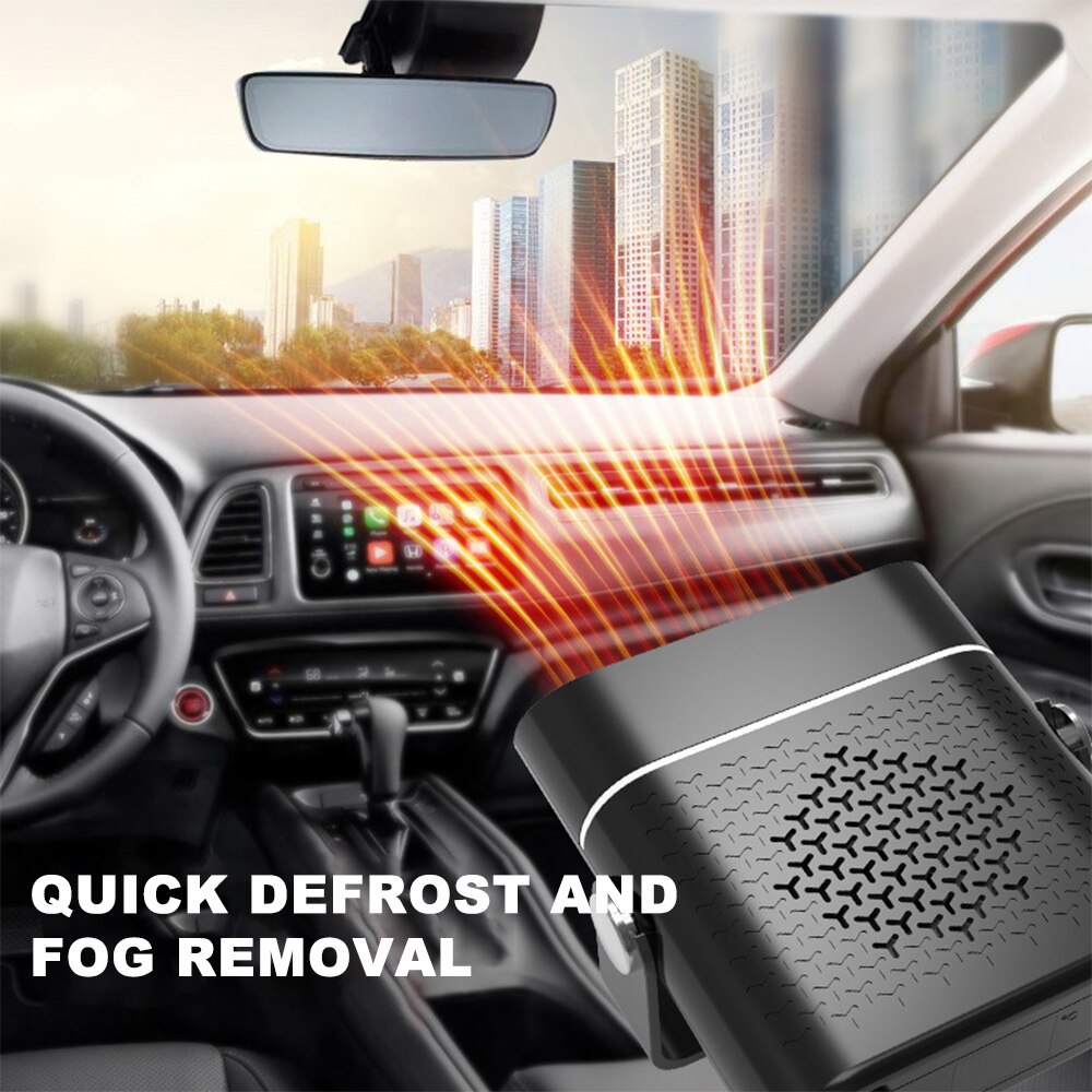 Car Heater 12/24V 150W Universal Automobile Windshield Defogger Defroster 360 Rotatable Vehicle Windscreen Demister for Winter