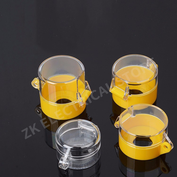 Push button switch protective cover protective cover anti-missing elevator emergency stop 16/22mm accessory round warning ring