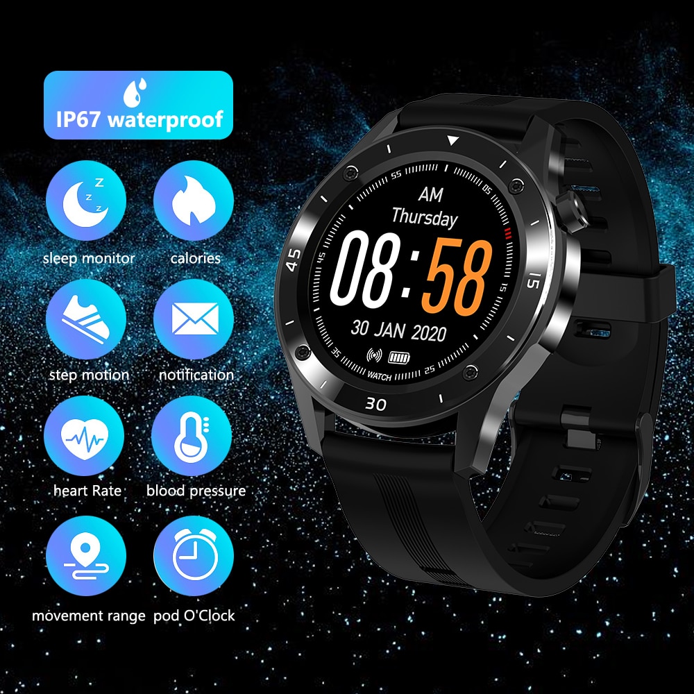 F22 Montre Intelligente Hommes Sport Montre-Bracelet IP67 de Forme physique de Moniteur De Fréquence Cardiaque Bracelet Intelligent Montre Portable Hommes reloj inteligente femmes
