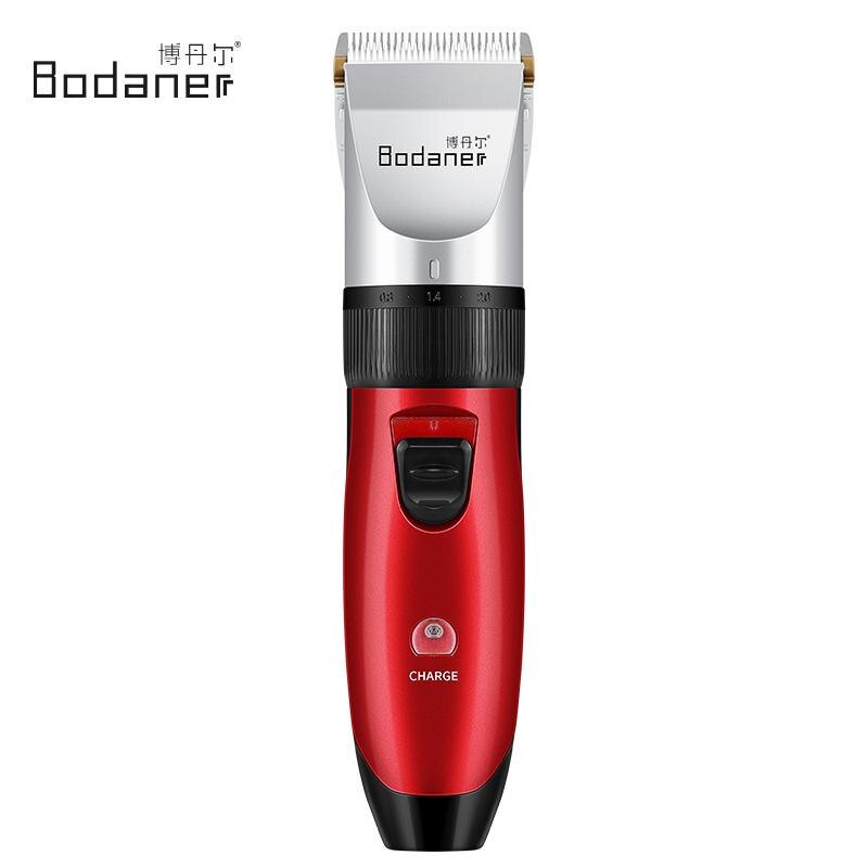 Hair Trimmer Rechargeable Hair Clipper Waterproof Wireless Electric Machine Beard Trimmer Body Men Haircut: Silver