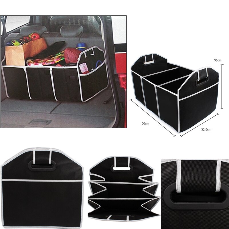 Organizador de maletero de coche juguetes de coche bolsas de almacenamiento de alimentos caja de accesorios de Interior de automóvil