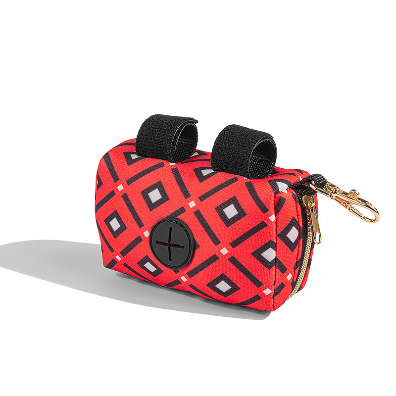 Portátil cão cocô biodegradável saco dispensador bolsa animais de estimação gatos pegar cocô sacos titular animais de estimação suprimentos sacos de lixo ferramentas de limpeza: Vermelho