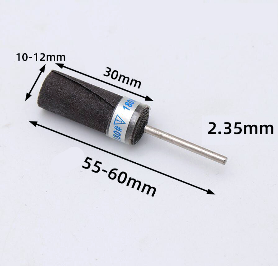 5 Stuks Cilinder Schuurpapier Staaf Schuurband Schuurpapier Slijpen Polijstschijf Elektrische Boor Accessoires Met 2.35 Mm Doorn