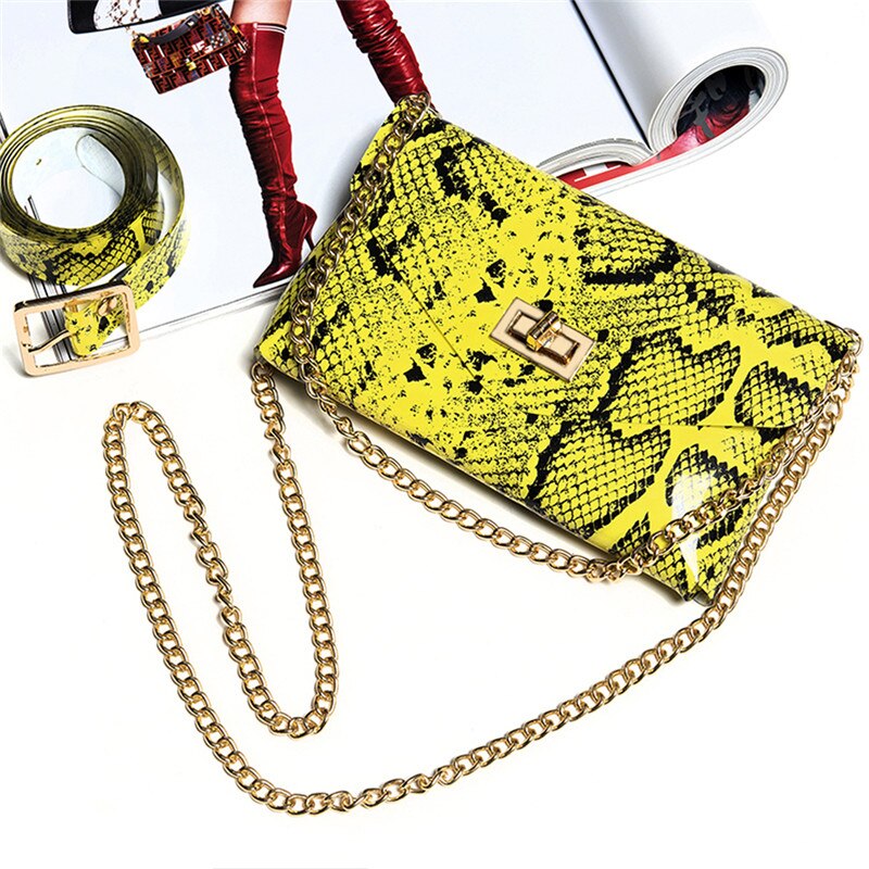 Fluorescerende heuptasjes voor dames met slangenhuid, pvc heuptasjes, crossbody tas voor dames en meisjes
