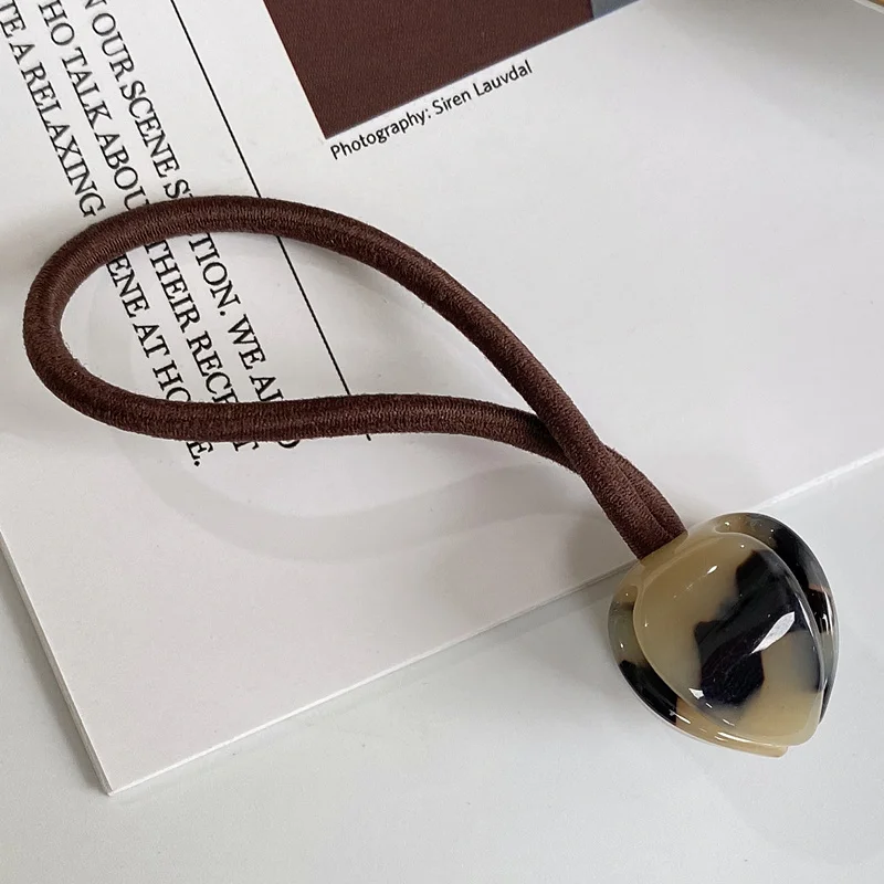 Círculo de pelo de flores coreano, cabeza de capullo de flor, cabeza de bola, cuerda para el pelo de cola de caballo alta, cuerda para el cabello enrollada, accesorio para el cabello de mujer: Amarillo claro