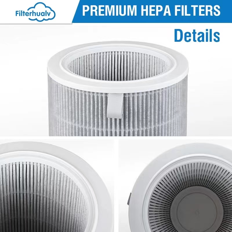 Filtro de aire para Xiaomi Mi 1/2/2S/2C/2H/3/3C/3H, purificador de aire, filtro de carbón activado Hepa PM2.5, antibacterias y formaldehído
