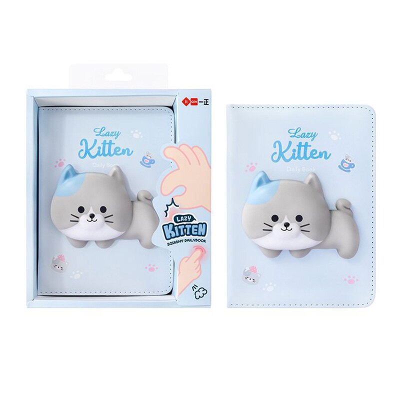 Children Students Planner Agenda Notebook Cute Decompression Notebook Stationery Office School Supplies: Kitten