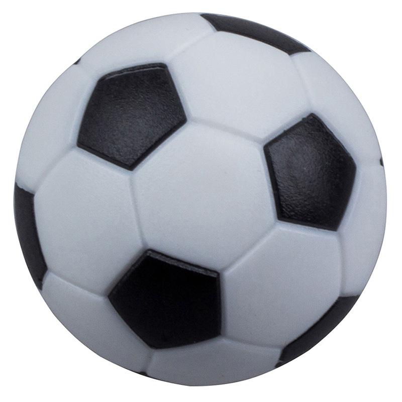 Sort og hvid bordfodbold bordfodbold maskine plastdele 32mm harpiks fodbold sort og hvid fodbold bolde babybold: Hvid 1 stk