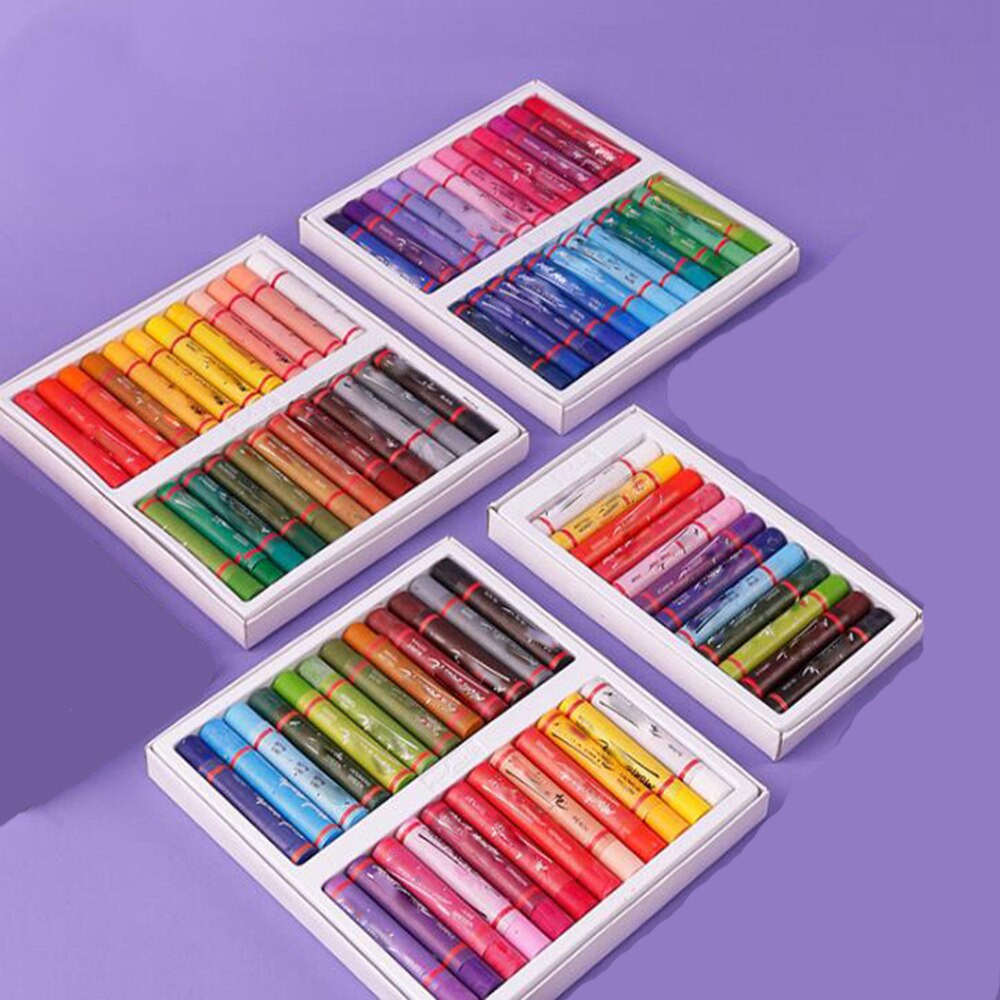 Pasteles al óleo de 12 Colores, arte de Pastel de agua para el aula escolar y arte para colorear para niños y adultos, todos los artistas