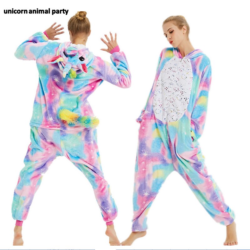 Kigurumi Onesies Cosplay Colored unicorns halloween Christmas Party Pyjamas costumes carnival costume hoodies