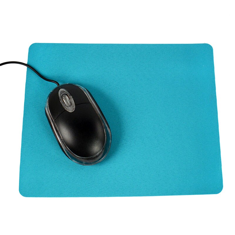 Ultra-thin Square Comfy Anti-Slip Mouse Pad For Optical/Trackball Mat Mice Pad Computer for Gaming PC Laptop Mac 215*175*0.7MM:  sky blue