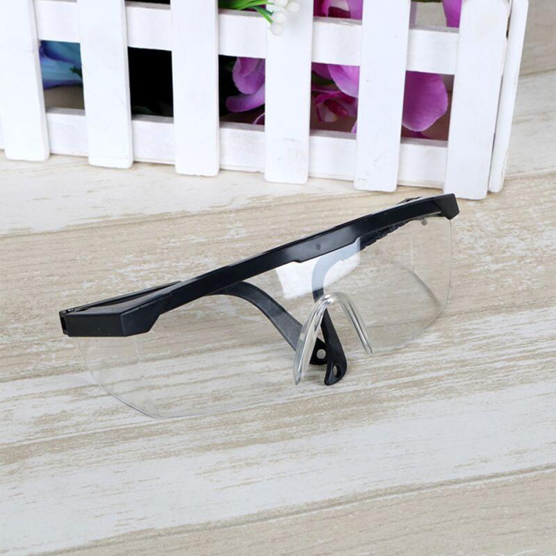 Foldable Adjustable Safety Goggles Anti-Sneeze Liquid Eye Anti-Droplets Windproof Lab Glasses Clear Lens